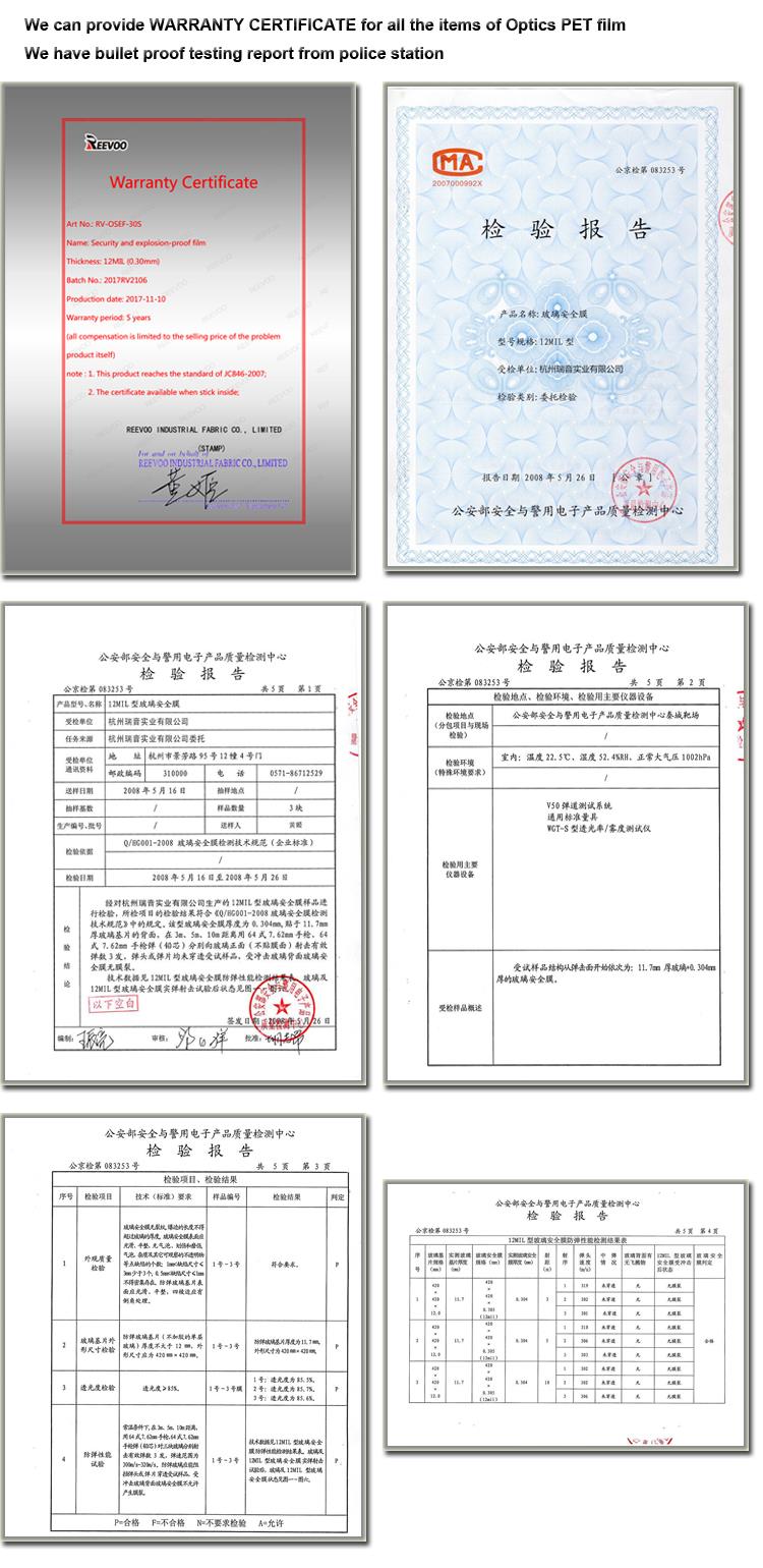PET CERTIFICATE